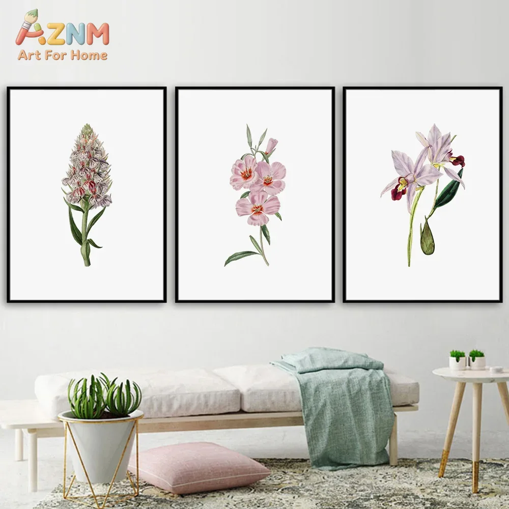 Orchard Sprayer Tractor - AZNM Vintage Watercolor Pink Orchid Floral