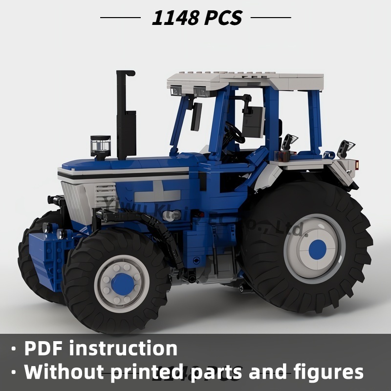 1148Pcs MOC Classic Blue Agric - Agriculture Farming Vehicles 评论和价格