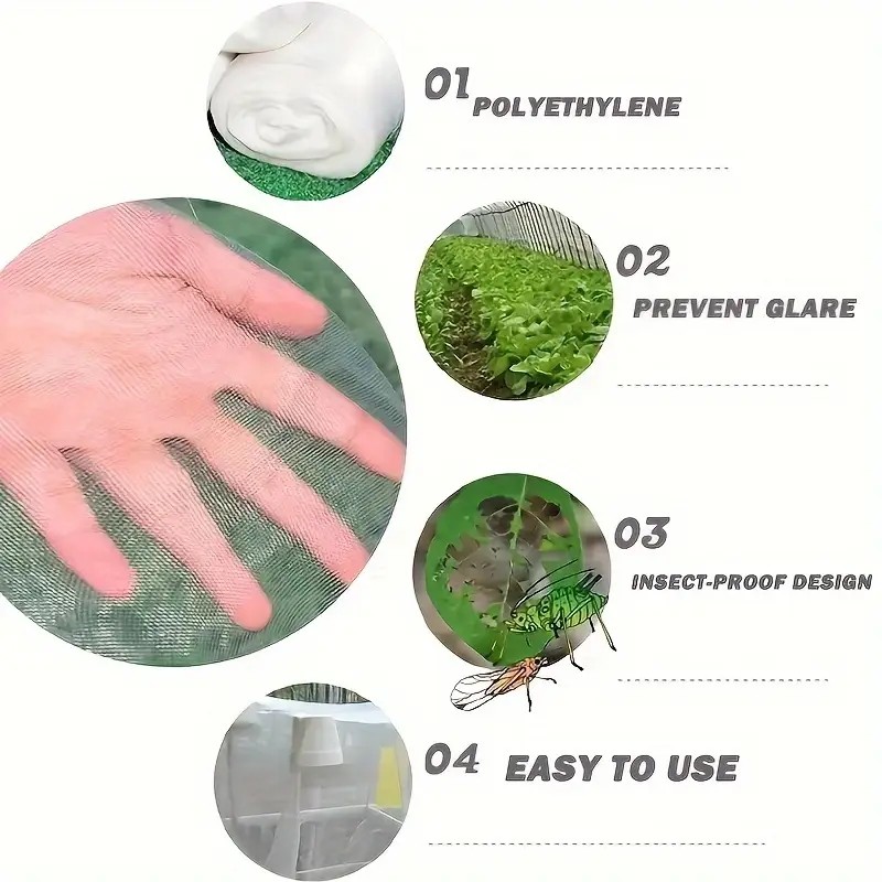 Insect Net 60 Mesh Garden Gree - Agriculture Farming Vegetables 评论和价格